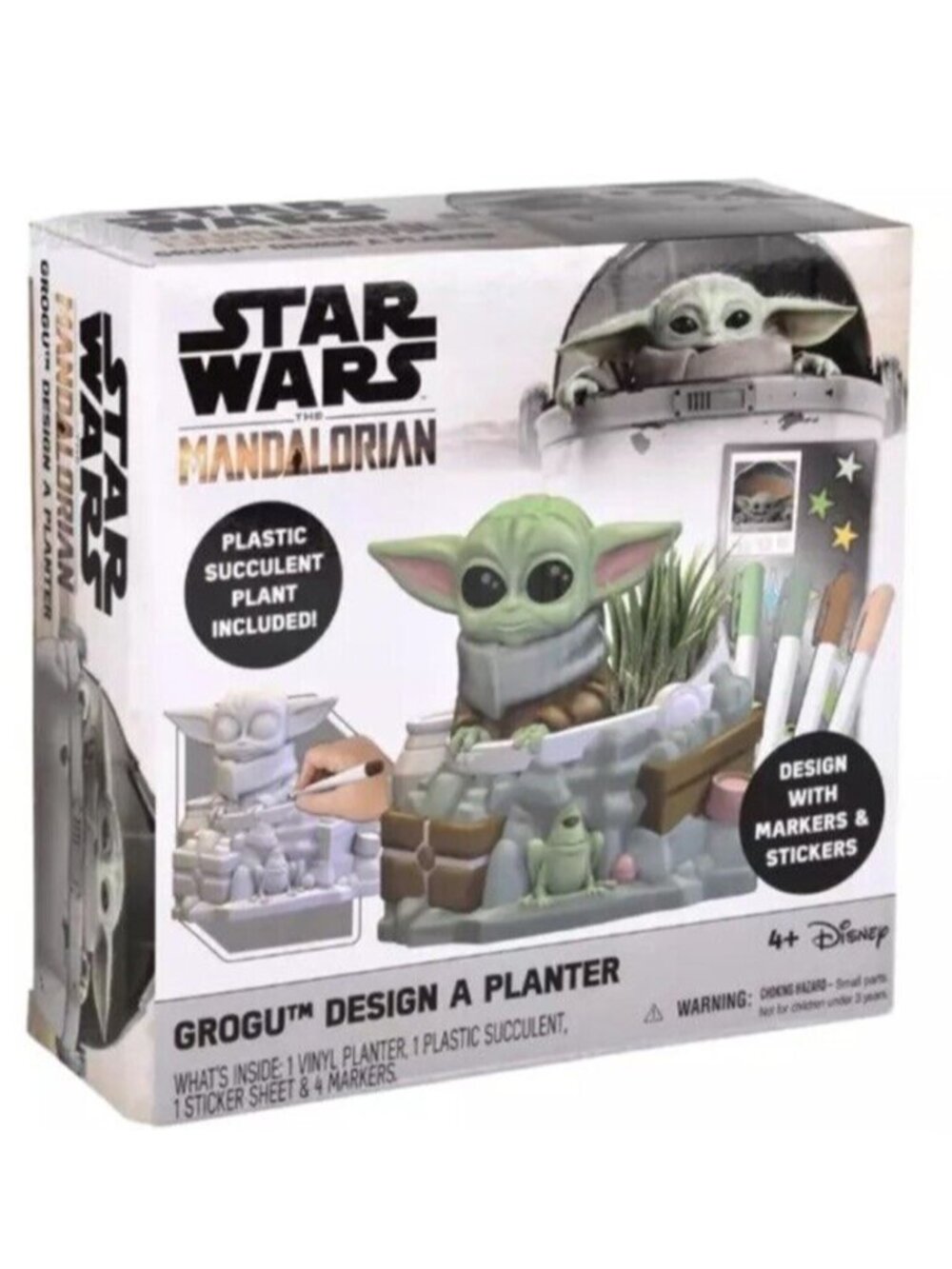 3/$12 💥🆕 Star Wars Mandalorian Grogu Design a Planter | 2778